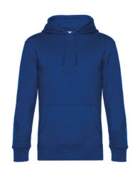 B&C Collection Uniszex kapucnis hosszú ujjú pulóver B and C KING Hooded XS, Királykék
