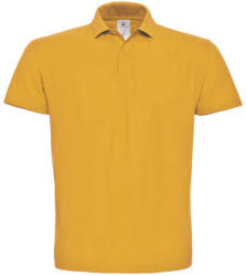 B and C Férfi galléros póló rövid ujjú B&C Piqué Polo Shirt - PUI10 - XL, Aranysárga