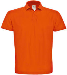 B and C Férfi galléros póló rövid ujjú B&C Piqué Polo Shirt - PUI10 - M, Narancssárga