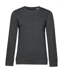 B&C Collection Női hosszú ujjú organikus pulóver B and C Organic Crew Neck /women French Terry 2XL, Aszfalt szürke