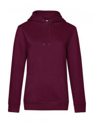 B&C Collection Női kapucnis hosszú ujjú pulóver B and C QUEEN Hooded /women L, Sötét Cherry
