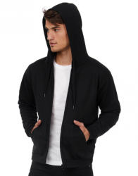 B&C Collection Férfi kapucnis hosszú ujjú pulóver B and C ID. 205 50/50 Hooded Full Zip Sweat Unisex XS, Fekete