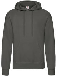 Fruit of the Loom Férfi Pulóver Kapucnis Hosszú ujjú Fruit of the Loom Classisc Hooded Sweat - M, Világos grafitszürke