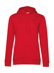 B&C Collection Női kapucnis hosszú ujjú organikus pulóver B and C Organic Hooded /women XS, Piros