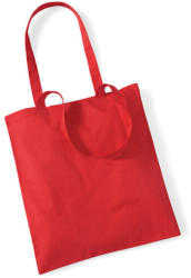 Westford Mill Bevásárló táska Westford Mill Bag for Life - Long Handles - Egy méret, Élénkpiros