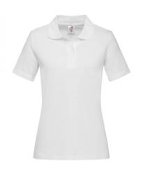 Stedman Női rövid ujjú galléros póló Stedman Polo Women XL, Fehér