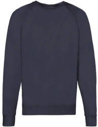 Fruit of the Loom Férfi pulóver hosszú ujjú Fruit of the Loom Lightweight Raglan Sweat - XL, Mély sötétkék (navy)