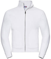 Russell Férfi pulóver hosszú ujjú Russell Europe Men's Authentic Sweat Jacket - 2XL, Fehér