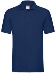 Fruit of the Loom Férfi Galléros póló Rövid ujjú Fruit of the Loom Premium Polo - L, Sötétkék (navy)