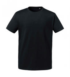 Russell Europe Férfi rövid ujjú organikus póló Russell Europe Men's Pure Organic Heavy Tee 2XL, Fekete