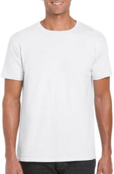 Gildan Férfi póló Rövid ujjú Gildan Softstyle Ring Spun T-Shirt - S, Fehér
