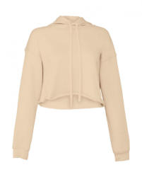 Bella+Canvas Női kapucnis hosszú ujjú pulóver Bella Canvas Women's Cropped Fleece Hoodie XL, Heather por