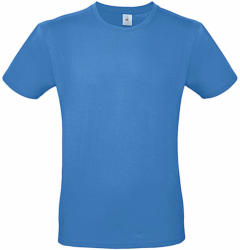 B and C Férfi rövid ujjú póló B&C #E150 T-Shirt -L, Azur kék