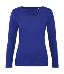 B&C Collection Női hosszú ujjú organikus póló B and C Organic Inspire LSL T /women T-shirt 2XL, Kobalt