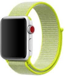 Apple Watch nylon 40mm óraszíj tépőzáras rögzítéssel, zöld