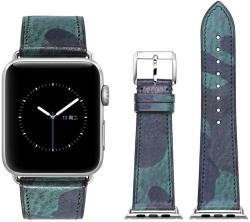 Apple Watch bőr 40mm óraszíj, military zöld