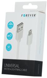 Forever Universal 2in1 Lightning-micro USB kábel Apple és Android készülékekhez, fehér