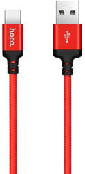 Hoco USB Times Speed X14 USB Type-C adatkábel, 2m, fekete-piros