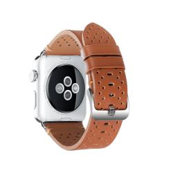 Apple Watch borjú bőr 44mm óraszíj, barna - tok-store - 8 980 Ft