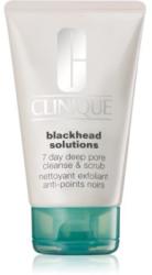 Clinique Blackhead Solutions 7 Day Deep Pore Cleanse & Scrub arctisztító peeling a mitesszerek ellen 125 ml