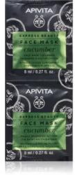 Apivita Express Beauty Moisturizing Face Mask Cucumber intenzíven hidratáló maszk 2x8 ml