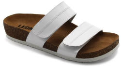  0Ft kiszállítás! Leon Comfortstep 4000 női fehér papucs 35-42 -Birkenstockhoz hasonlatos talppal