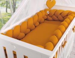 BabyLion Prémium Fonott rácsvédő XXL - Mustár - babylion