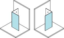POLYSAN Sapho Polysan Modular Fix zuhanyfal, L típusú, 2/1-es modul, 80 cm (MS2A-80)