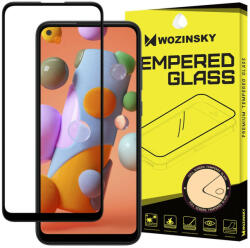 Wozinsky Samsung Galaxy A11/M11 5D Full Glue teljes kijelzős edzett üvegfólia (tempered glass) 9H keménységű, tokbarát, fekete