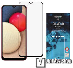 MyScreen SAMSUNG Galaxy A02s (SM-A025F), Galaxy M02s (SM-M025F), MYSCREEN üvegfólia, Full cover, 0, 33mm, 9H, Full glue, Fekete