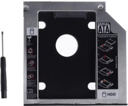  Adaptor HDD Caddy OEM pentru HDD/SSD unitati optice 9.5 mm (028-072)
