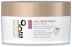 Schwarzkopf BLONDME All Blondes Light tápláló hajpakolás vékonyszálú és normál hajra 200ml