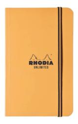  Carnet nedatat A5+, 60 file, matematică Rhodia Unlimited, orange