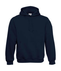 B&C Collection Férfi kapucnis hosszú ujjú pulóver B and C Hooded Sweatshirt XL, Sötétkék (navy)