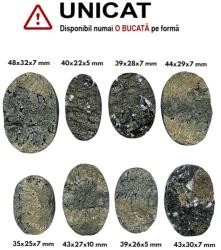 Cabochon Marcasit Druzy de Forma - Ovala - 35-48 x 22-32 x 5-10 mm