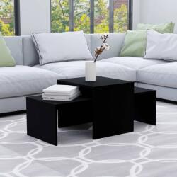 vidaXL Set măsuțe de cafea, negru, 100x48x40 cm, PAL (802913) Masa de cafea
