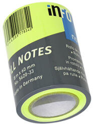 Gln Öntapadó jegyzettpapír tekercsben GLN 60mmx10m neon zöld (GLN0310)