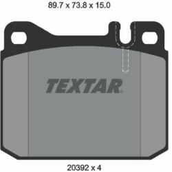 TEXTAR set placute frana, frana disc TEXTAR Q+ 2039204 (2039204)