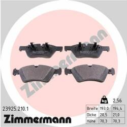 ZIMMERMANN set placute frana, frana disc ZIMMERMANN 23925.210. 1 (23925.210.1)