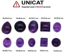  Cabochon Ametist de Forma Dreptunghi - Ovala - Disc - 11-16 x 9-14 x 3-7 mm