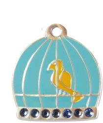 Mytag Medalion personalizat Colivie Swarovski, gravare inclusa (Dimensiune Medalion: Mare)