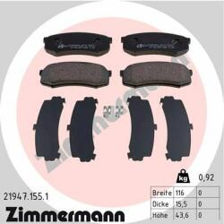ZIMMERMANN set placute frana, frana disc ZIMMERMANN 21947.155. 1 (21947.155.1)