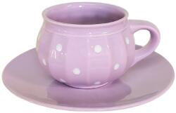 BögreManufaktúra Csupor bögre és reggeliző tányér pasztel lila (PLT016)