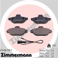 ZIMMERMANN set placute frana, frana disc ZIMMERMANN 21436.170. 1 - automobilus