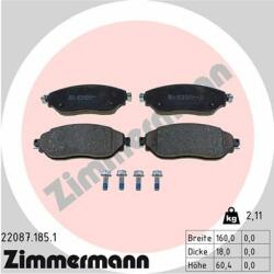 ZIMMERMANN set placute frana, frana disc ZIMMERMANN 22087.185. 1 (22087.185.1)