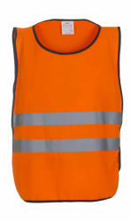 Yoko Férfi ujjatlan Biztonsági mellény munkaruha Yoko Fluo Adult Tabard L/XL, Fluo Narancs