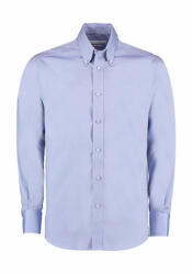 Kustom Kit Férfi hosszú ujjú Ing Kustom Kit Tailored Fit Premium Oxford Shirt M, Világos kék