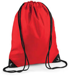 BagBase Tornazsák tornatáska Hátizsák Bag Base Premium Gymsac - Egy méret, Élénkpiros
