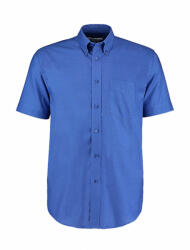 Kustom Kit Férfi rövid ujjú Ing Kustom Kit Classic Fit Workwear Oxford Shirt SSL M, Italian kék