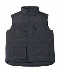 B and C Férfi ujjatlan mellény munkaruha B and C Expert Pro Workwear Bodywarmer M, Sötétszürke
